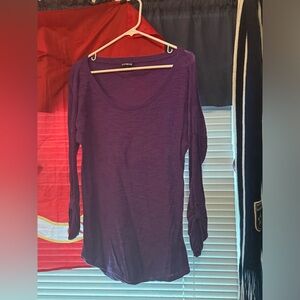 NWOT Express — Purple long sleeve shirt - SIZE M